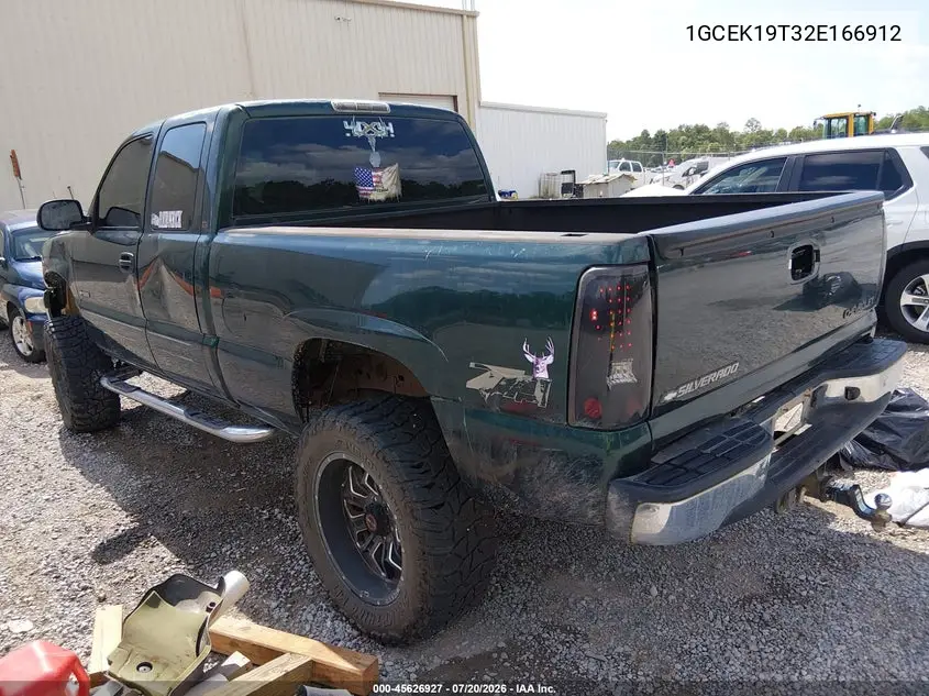 2002 Chevrolet Silverado 1500 Ls VIN: 1GCEK19T32E166912 Lot: 45626927
