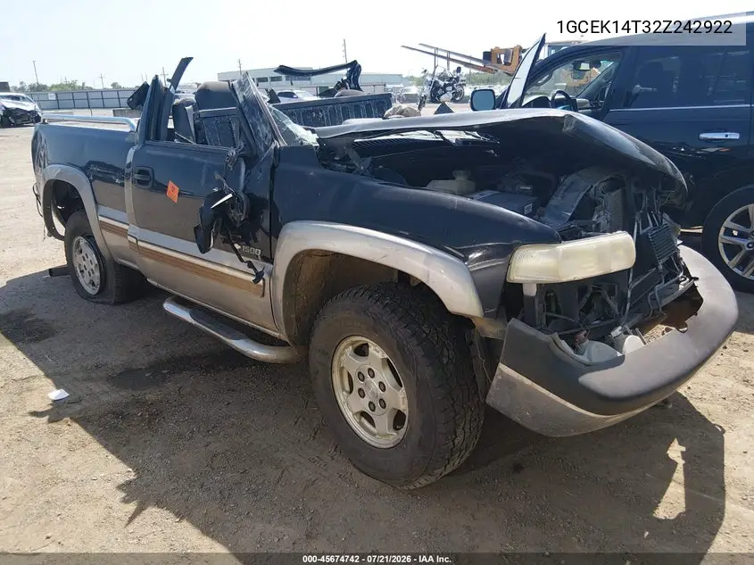 2002 Chevrolet Silverado 1500 Ls VIN: 1GCEK14T32Z242922 Lot: 45674742
