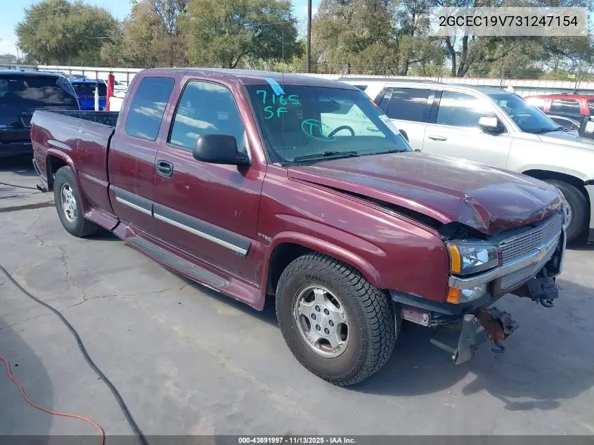 2GCEC19V731247154 2003 Chevrolet Silverado 1500 Ls