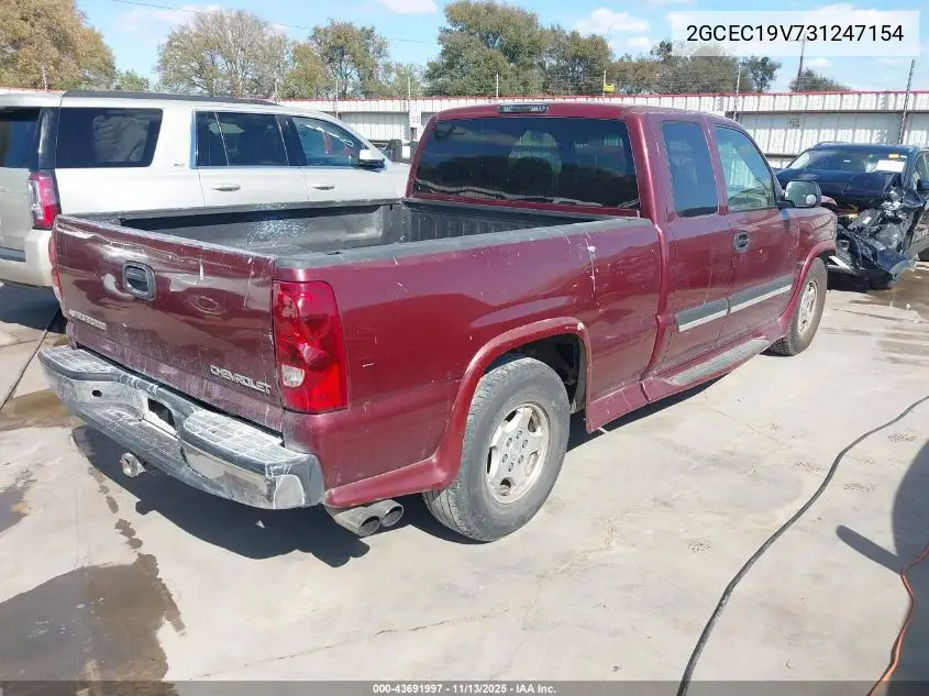 2GCEC19V731247154 2003 Chevrolet Silverado 1500 Ls