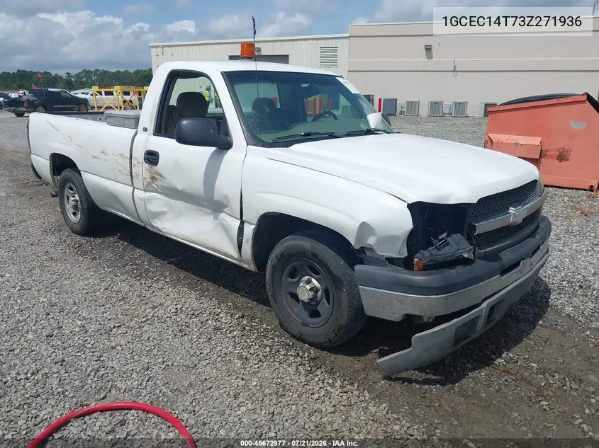 2003 Chevrolet Silverado 1500 Work Truck VIN: 1GCEC14T73Z271936 Lot: 45672977