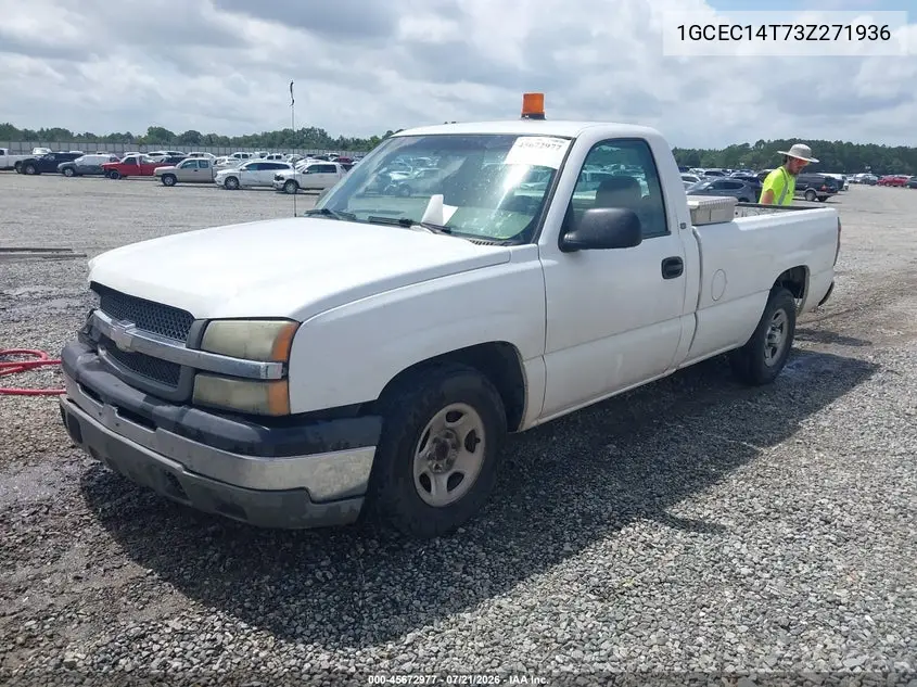 2003 Chevrolet Silverado 1500 Work Truck VIN: 1GCEC14T73Z271936 Lot: 45672977