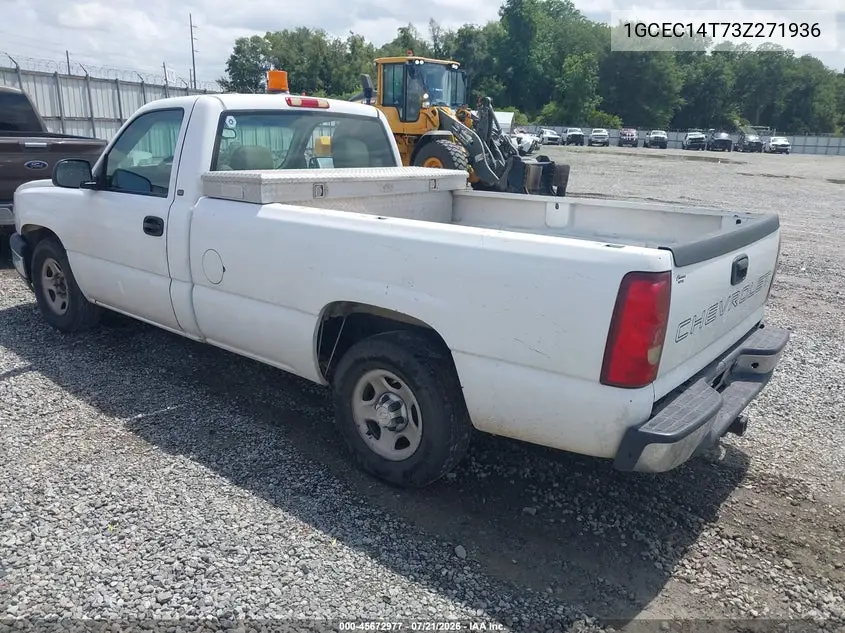 2003 Chevrolet Silverado 1500 Work Truck VIN: 1GCEC14T73Z271936 Lot: 45672977