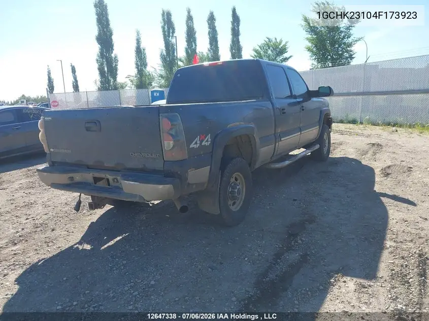 2004 Chevrolet Silverado 2500Hd Ls/Lt VIN: 1GCHK23104F173923 Lot: 12647338X