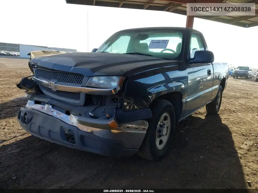 1GCEC14X14Z308838 2004 Chevrolet Silverado 1500 Work Truck