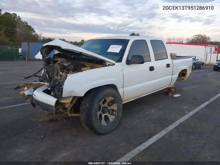 2GCEK13T951286910 2005 Chevrolet Silverado 1500 Ls