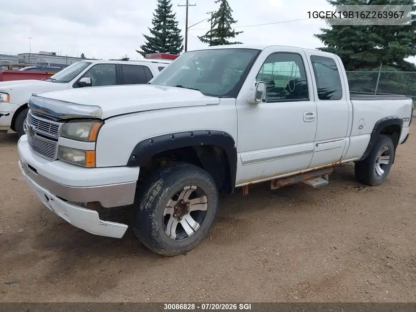 2006 Chevrolet Silverado K1500 VIN: 1GCEK19B16Z263967 Lot: 30086828
