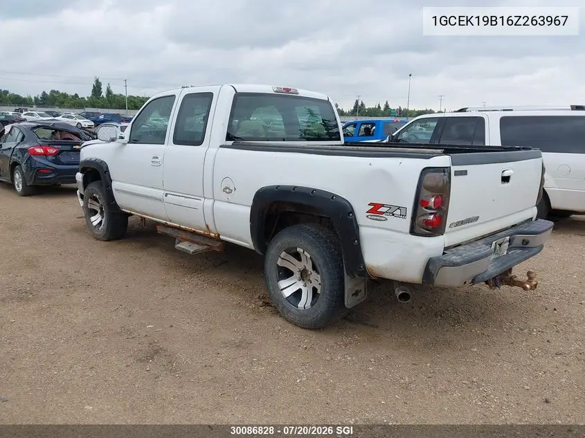 2006 Chevrolet Silverado K1500 VIN: 1GCEK19B16Z263967 Lot: 30086828
