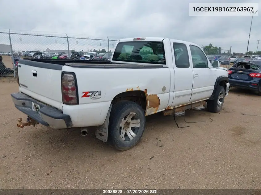 2006 Chevrolet Silverado K1500 VIN: 1GCEK19B16Z263967 Lot: 30086828