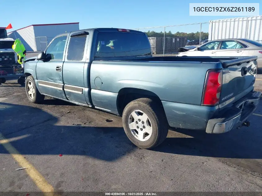1GCEC19ZX6Z261189 2006 Chevrolet Silverado 1500 Lt1