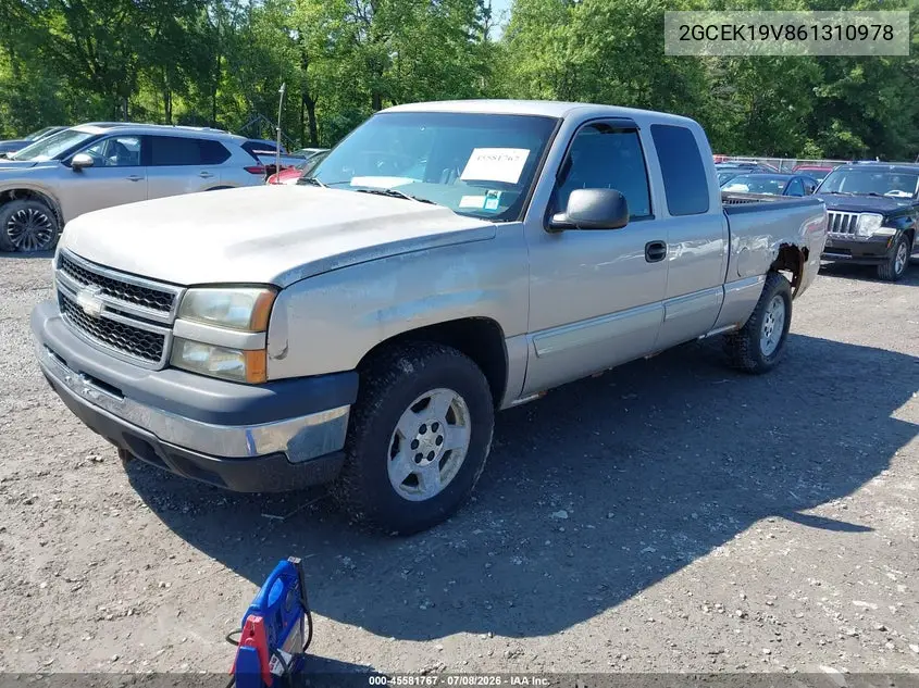 2006 Chevrolet Silverado 1500 Lt1 VIN: 2GCEK19V861310978 Lot: 45581767