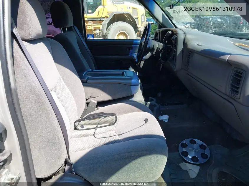 2006 Chevrolet Silverado 1500 Lt1 VIN: 2GCEK19V861310978 Lot: 45581767
