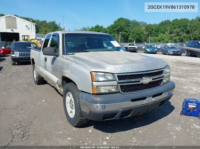 2006 Chevrolet Silverado 1500 Lt1 VIN: 2GCEK19V861310978 Lot: 45581767