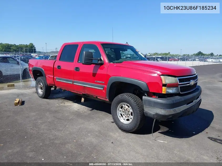 2006 Chevrolet Silverado 2500Hd Lt2 VIN: 1GCHK23U86F185234 Lot: 45589358