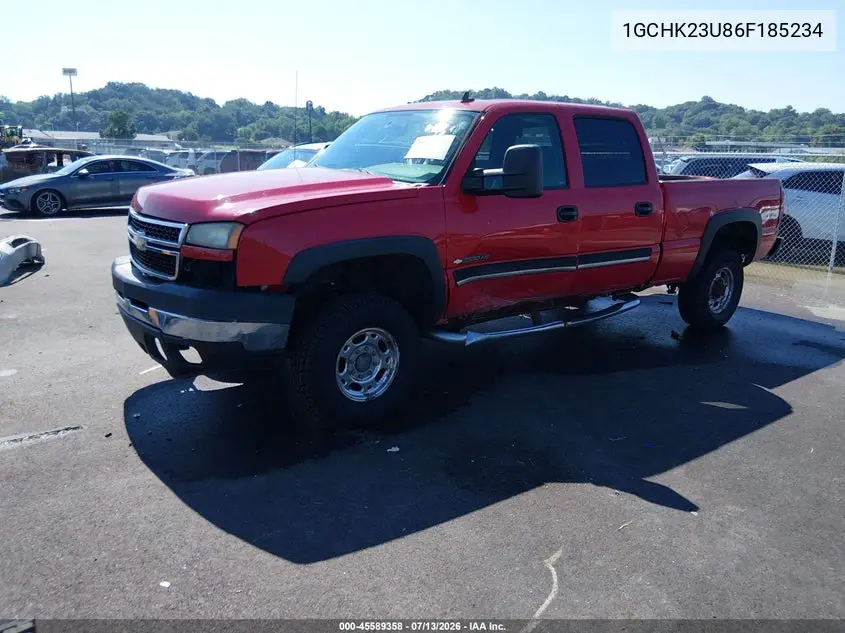 2006 Chevrolet Silverado 2500Hd Lt2 VIN: 1GCHK23U86F185234 Lot: 45589358