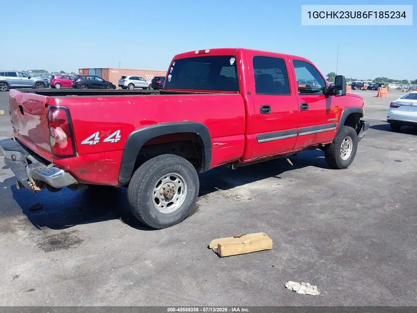 2006 Chevrolet Silverado 2500Hd Lt2 VIN: 1GCHK23U86F185234 Lot: 45589358
