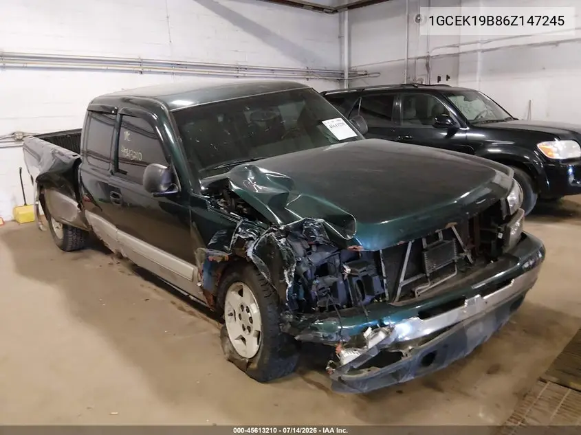 2006 Chevrolet Silverado 1500 Lt1 VIN: 1GCEK19B86Z147245 Lot: 45613210