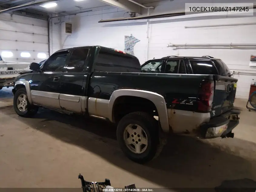 2006 Chevrolet Silverado 1500 Lt1 VIN: 1GCEK19B86Z147245 Lot: 45613210
