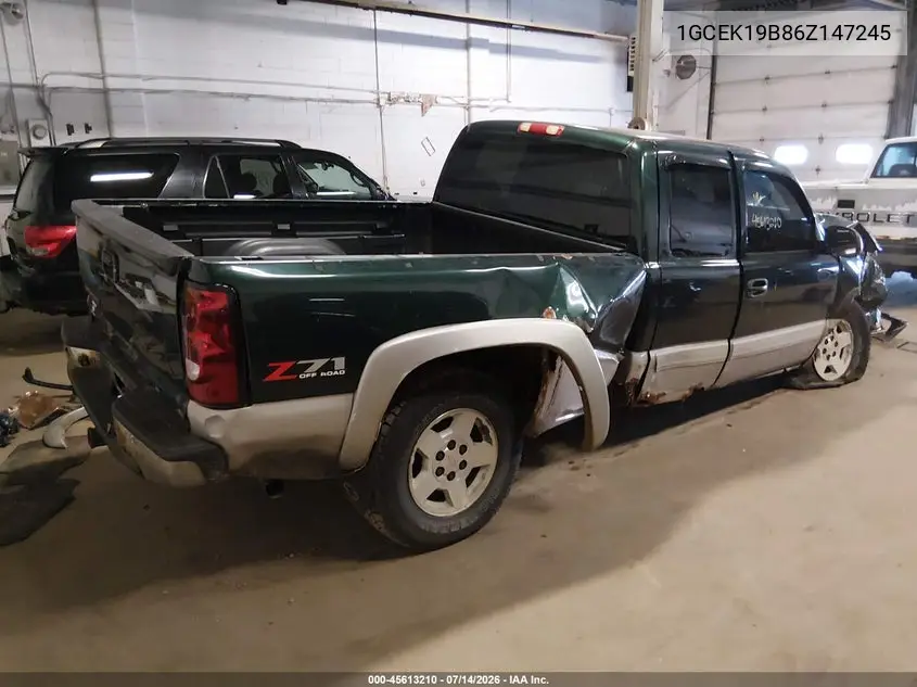 2006 Chevrolet Silverado 1500 Lt1 VIN: 1GCEK19B86Z147245 Lot: 45613210