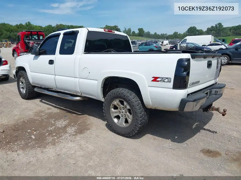 2006 Chevrolet Silverado 1500 Lt3 VIN: 1GCEK19Z36Z192073 Lot: 45658116