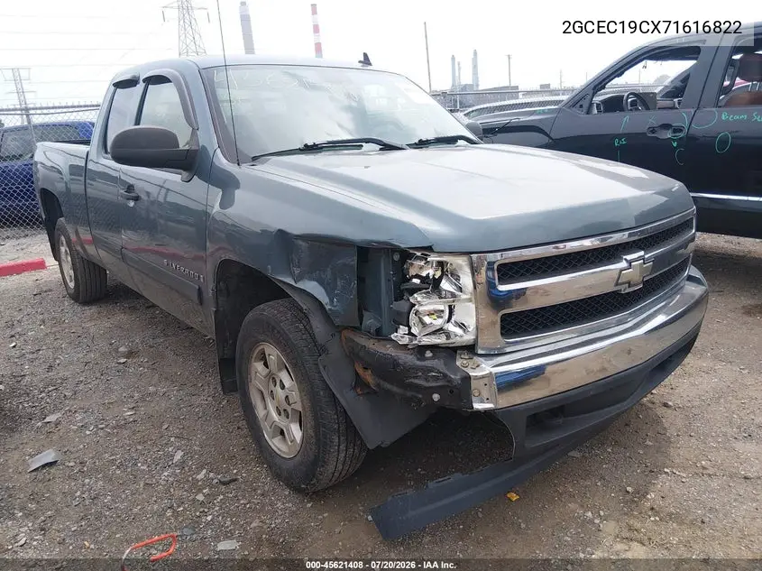 2007 Chevrolet Silverado 1500 Lt1 VIN: 2GCEC19CX71616822 Lot: 45621408