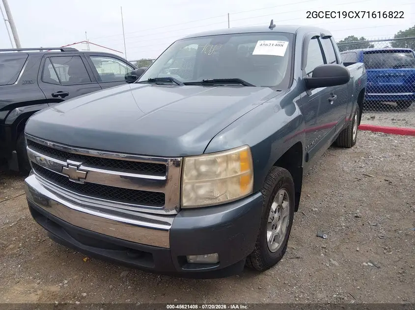 2007 Chevrolet Silverado 1500 Lt1 VIN: 2GCEC19CX71616822 Lot: 45621408