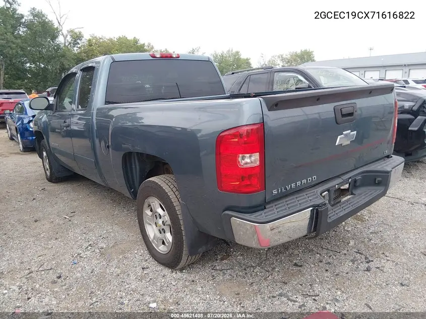 2007 Chevrolet Silverado 1500 Lt1 VIN: 2GCEC19CX71616822 Lot: 45621408
