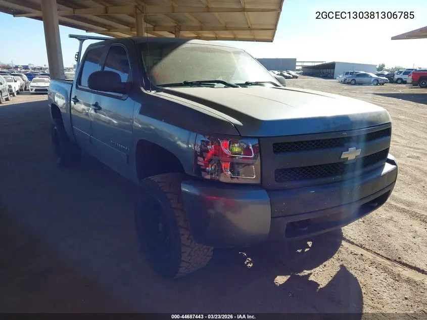 2GCEC130381306785 2008 Chevrolet Silverado 1500 Lt1