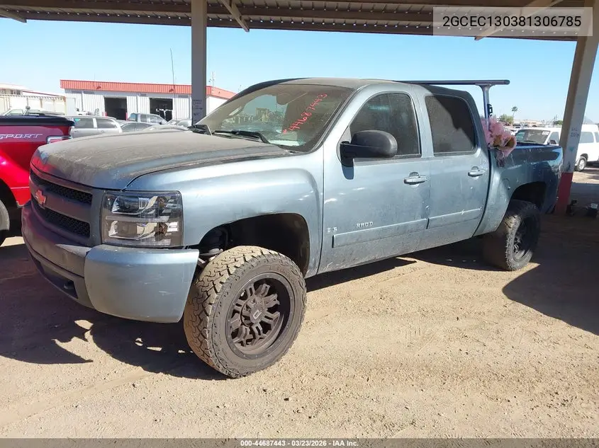 2GCEC130381306785 2008 Chevrolet Silverado 1500 Lt1