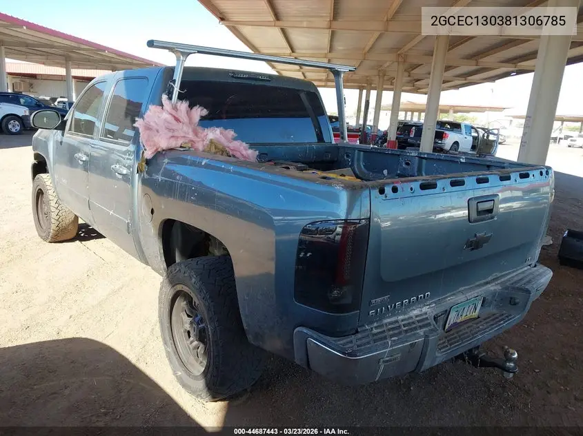 2GCEC130381306785 2008 Chevrolet Silverado 1500 Lt1
