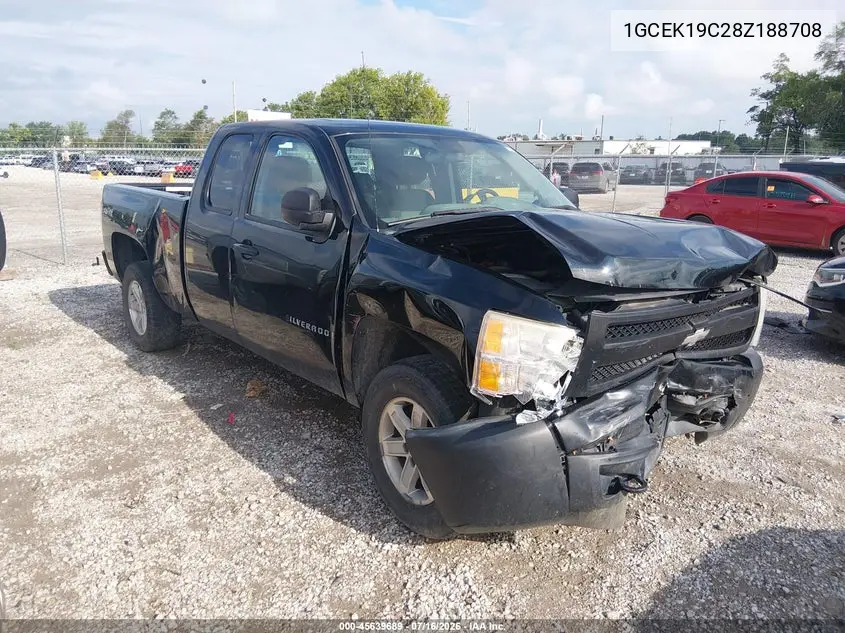2008 Chevrolet Silverado 1500 Work Truck VIN: 1GCEK19C28Z188708 Lot: 45639689