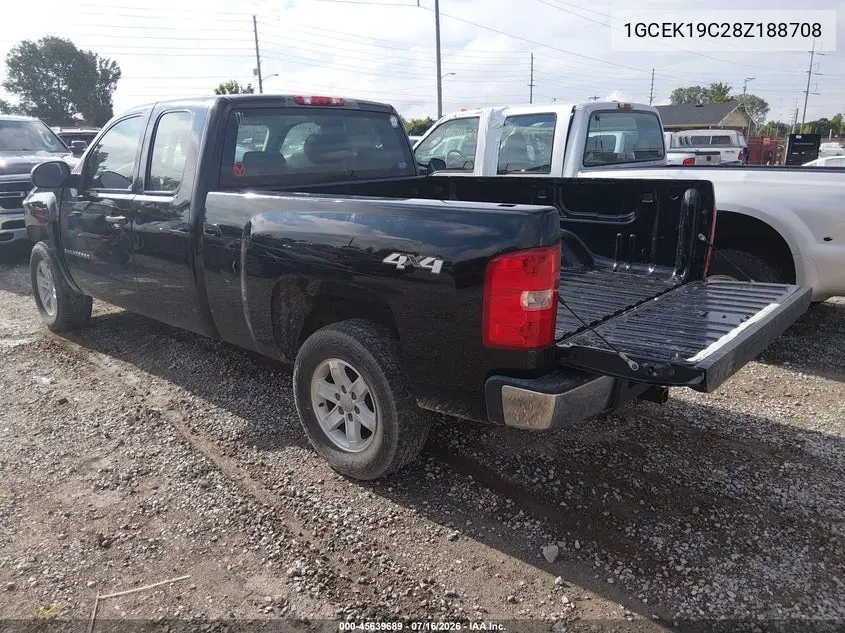 2008 Chevrolet Silverado 1500 Work Truck VIN: 1GCEK19C28Z188708 Lot: 45639689