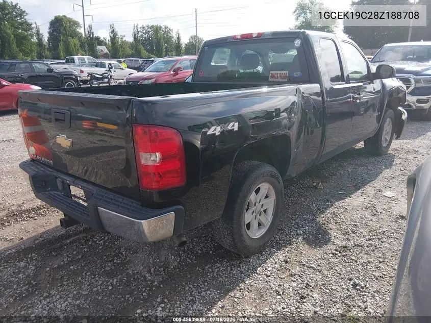 2008 Chevrolet Silverado 1500 Work Truck VIN: 1GCEK19C28Z188708 Lot: 45639689