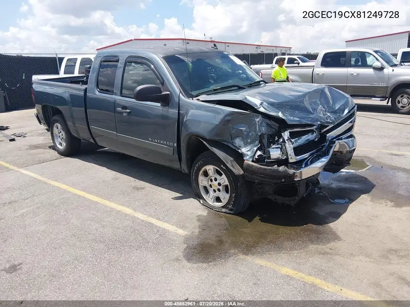 2008 Chevrolet Silverado 1500 Lt1 VIN: 2GCEC19CX81249728 Lot: 45662961