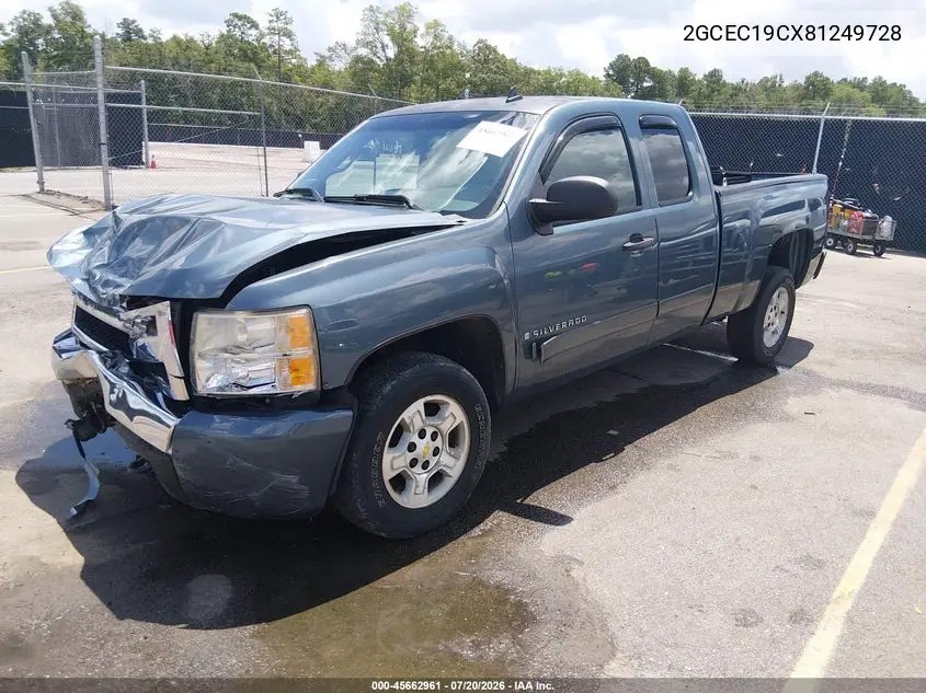 2008 Chevrolet Silverado 1500 Lt1 VIN: 2GCEC19CX81249728 Lot: 45662961