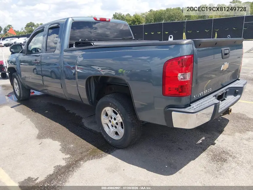 2008 Chevrolet Silverado 1500 Lt1 VIN: 2GCEC19CX81249728 Lot: 45662961