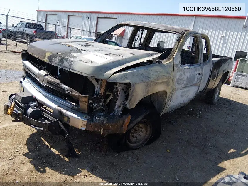 2008 Chevrolet Silverado 3500Hd Lt2 VIN: 1GCHK39658E120560 Lot: 45680563