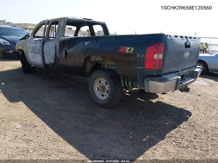 2008 Chevrolet Silverado 3500Hd Lt2 VIN: 1GCHK39658E120560 Lot: 45680563