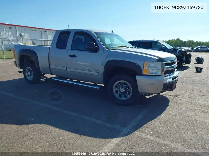2009 Chevrolet Silverado K1500 VIN: 1GCEK19C89Z169730 Lot: 12659169