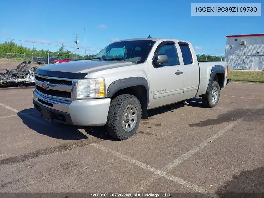 2009 Chevrolet Silverado K1500 VIN: 1GCEK19C89Z169730 Lot: 12659169