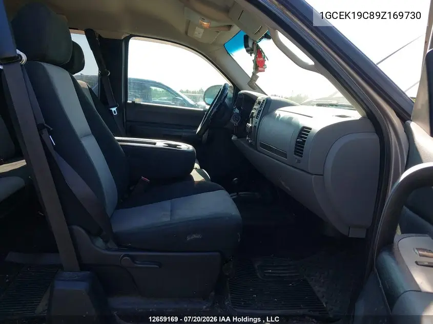 2009 Chevrolet Silverado K1500 VIN: 1GCEK19C89Z169730 Lot: 12659169