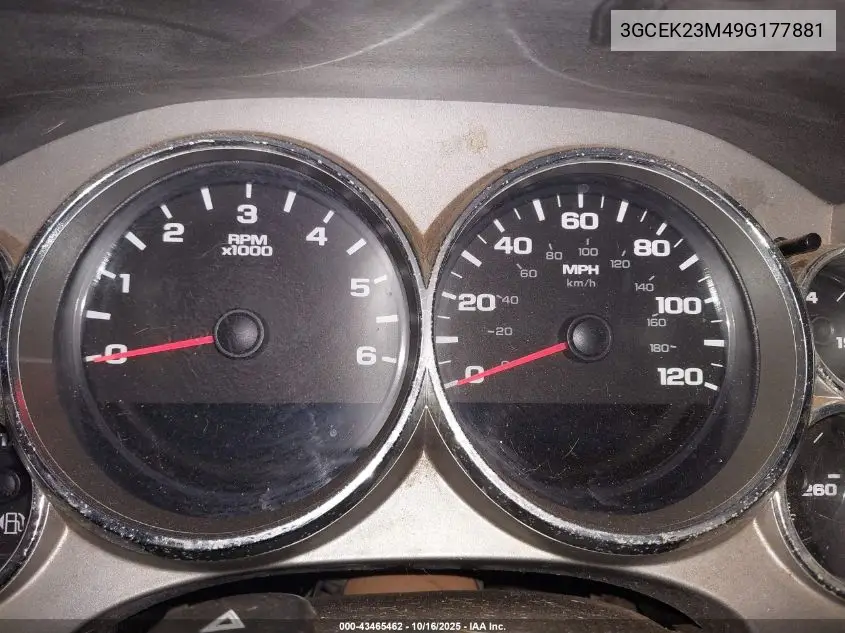3GCEK23M49G177881 2009 Chevrolet Silverado 1500 Lt