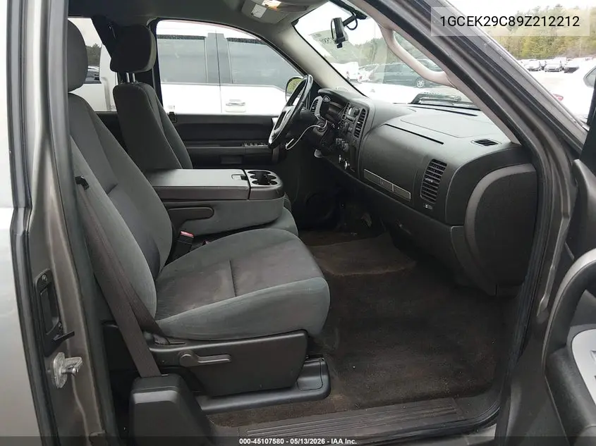 1GCEK29C89Z212212 2009 Chevrolet Silverado 1500 Lt