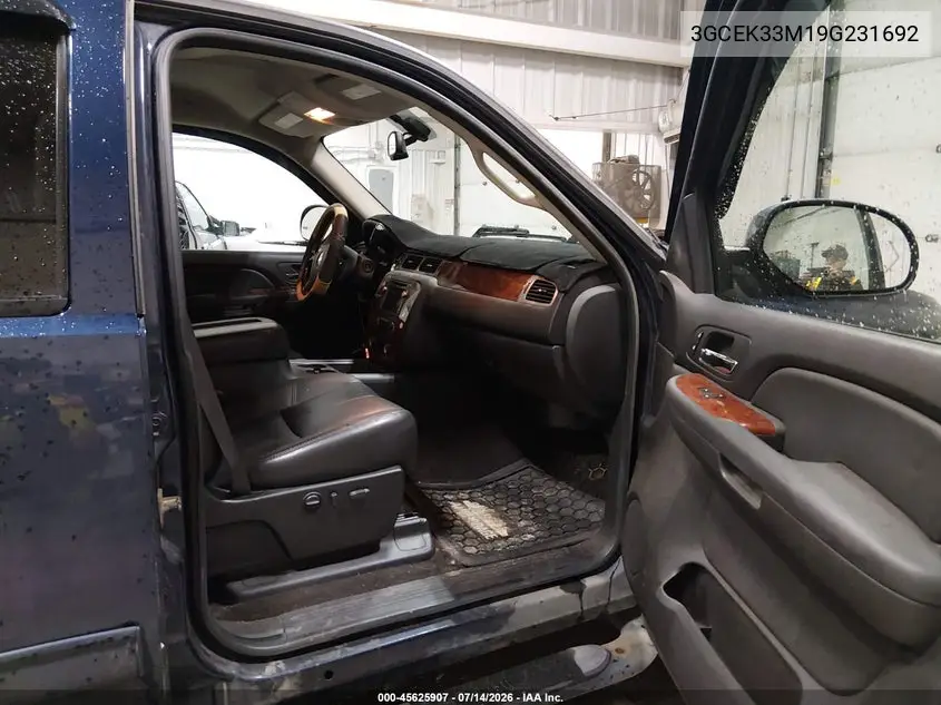 2009 Chevrolet Silverado 1500 Ltz VIN: 3GCEK33M19G231692 Lot: 45625907