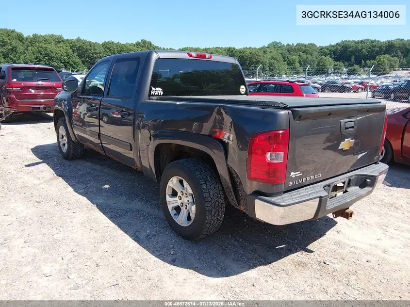 2010 Chevrolet Silverado 1500 Lt VIN: 3GCRKSE34AG134006 Lot: 45572674