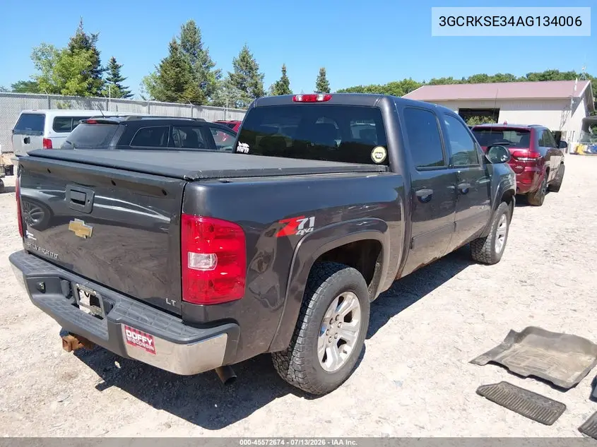 2010 Chevrolet Silverado 1500 Lt VIN: 3GCRKSE34AG134006 Lot: 45572674