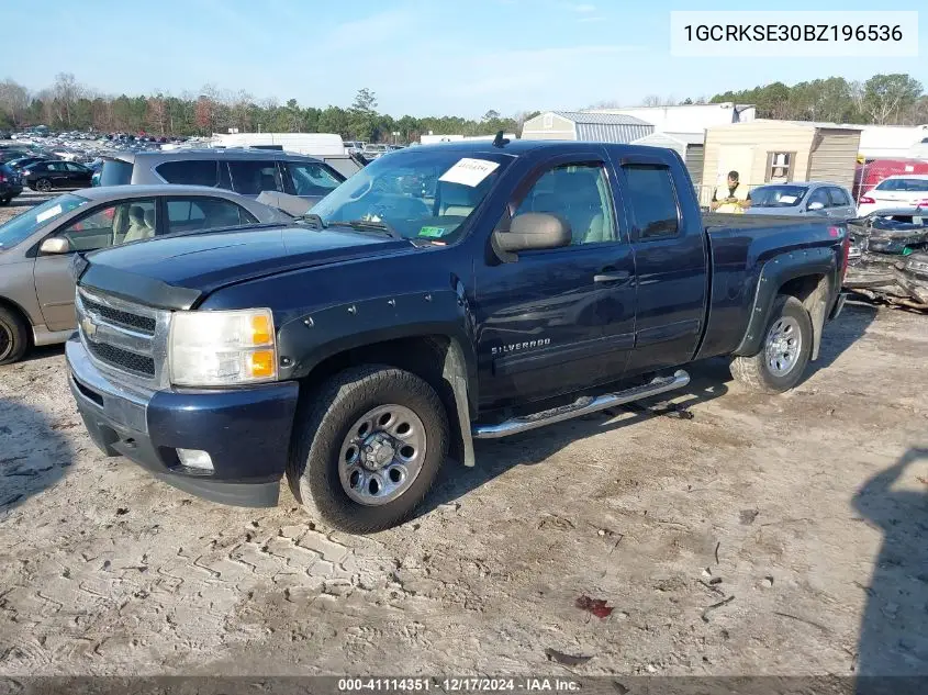 1GCRKSE30BZ196536 2011 Chevrolet Silverado 1500 Lt