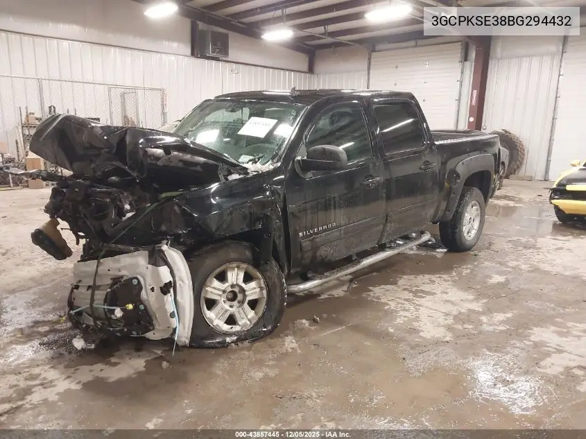3GCPKSE38BG294432 2011 Chevrolet Silverado 1500 Lt