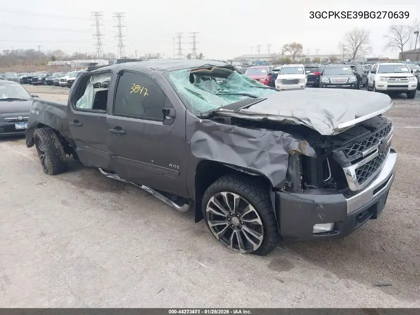 3GCPKSE39BG270639 2011 Chevrolet Silverado 1500 Lt