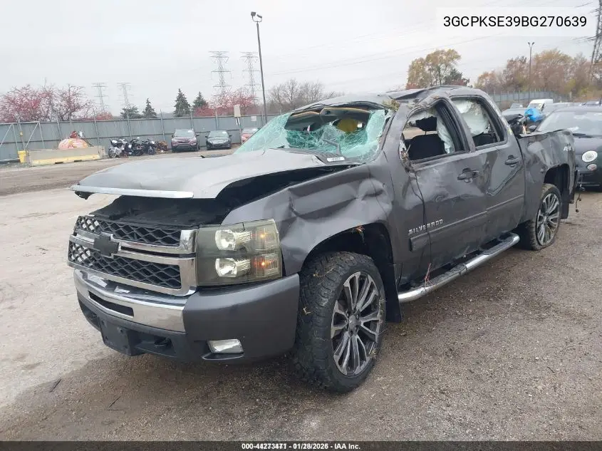 3GCPKSE39BG270639 2011 Chevrolet Silverado 1500 Lt